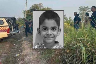 Tishant yang dilaporkan hilang pada 24 Julai lalu di Taman Bukit Indah, Iskandar Puteri, ditemui mati ditanam di sebuah lokasi di Rompin, Jempol, Negeri Sembilan.