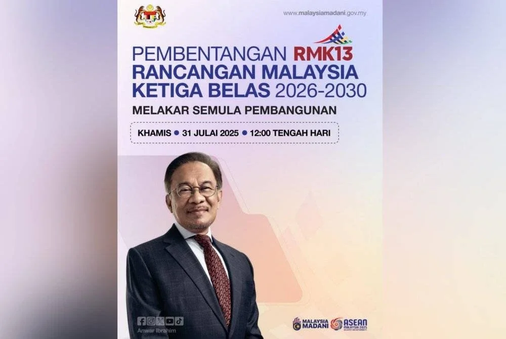 Perdana Menteri akan membentangkan RMK13 pada jam 12 tengah hari ini di Dewan Rakyat.
