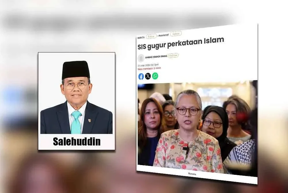 Laporan Sinar Harian pada Khamis mengenai tindakan SIS menggugurkan perkataan Islam daripada nama yang digunakan secara umum susulan nasihat Sultan Selangor.