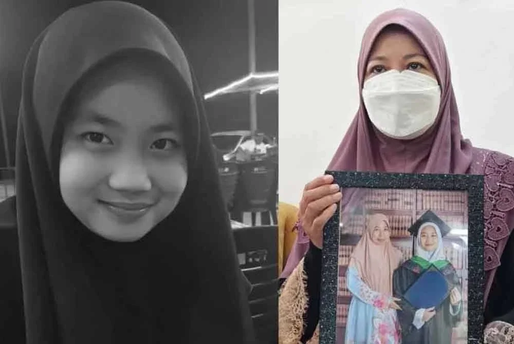 Noraidah (kanan) berharap agar siasatan kes kematian anaknya dijalankan secara telus, adil dan saksama.