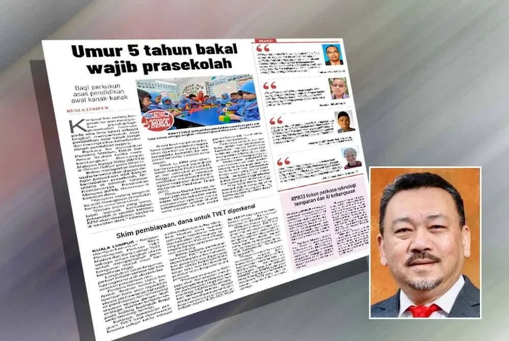 Laporan Sinar Harian pada Jumaat. Gambar kecil: Anuar