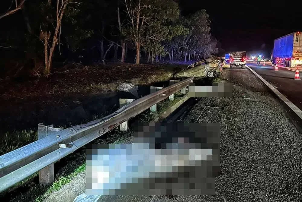 Tiga warga Bangladesh maut, dua cedera dalam kemalangan MPV terbabas di LPT berhampiran Kuantan.