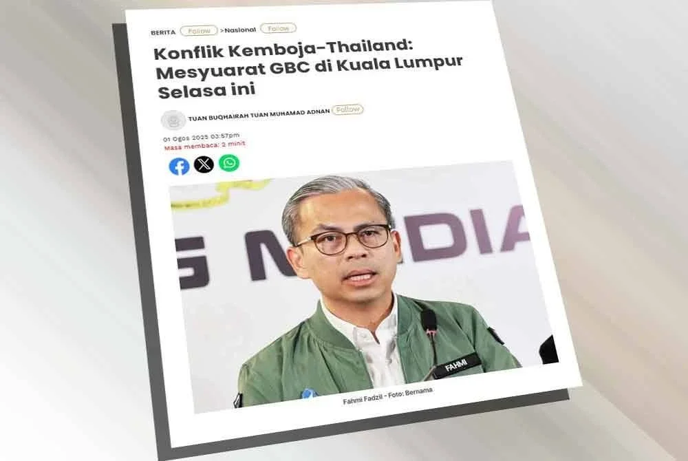 Laporan Sinar Harian berhubung Mesyuarat GBC di Kuala Lumpur Selasa ini