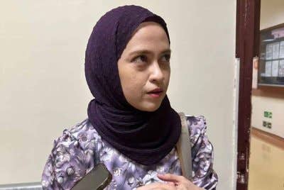 Nurfazliana ketika ditemui selepas menerima lawatan Ayob Khan di HCTM, Cheras pada Sabtu.