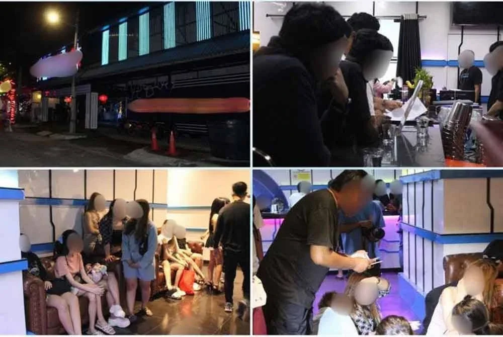 12 wanita ditahan terdiri daripada tiga wanita warga Indonesia, tujuh Thailand dan dua Vietnam berusia antara 20 hingga 35 tahun - Foto: FB Jim Pulau Pinang