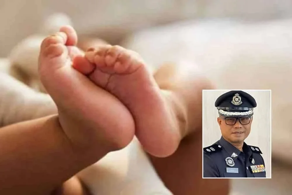 Bayi tersebut dijumpai oleh orang awam kira-kira jam 1 tengah hari - Gambar hiasan. Gambar kecil: Zaizul Rizal
