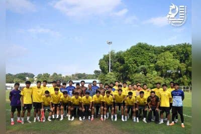 MUFT sudah bersedia memberikan cabaran dalam saingan Liga A1 Semi-Pro musim ini. Foto FB MALAYSIAN UNIVERSITY FOOTBALL TEAM