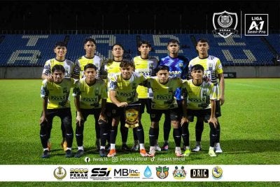 Perak FA bermula langkah kiri dalam Liga A1 Semi-Pro selepas tewas 0-1 kepada UM-Damansara United. Foto Perak FA