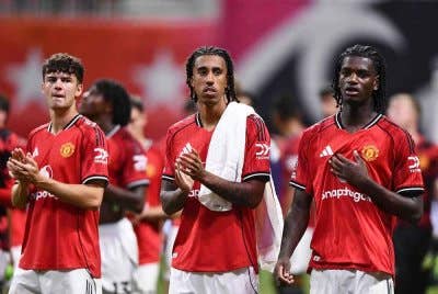 Yoro (tengah) yakin keupayaan Manchester Untied untuk tampil lebih baik musim ini. FOTO: AFP