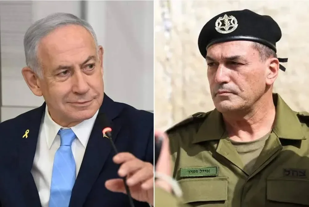 Zamir (kanan) memberi amaran kepada Netanyahu bahawa cadangan untuk melancarkan penjajahan penuh ke atas Gaza berisiko mewujudkan perangkap di Gaza sekiranya diteruskan.