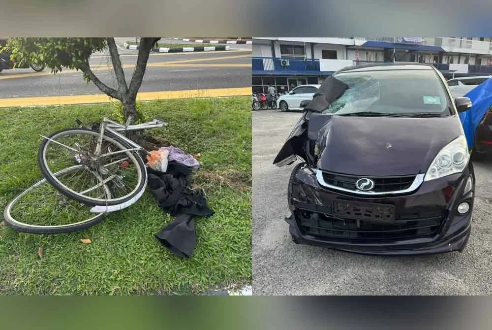 Seorang penunggang basikal maut selepas dirempuh MPV ketika melintas di Jalan Besar berhampiran HTAA, Kuantan.
