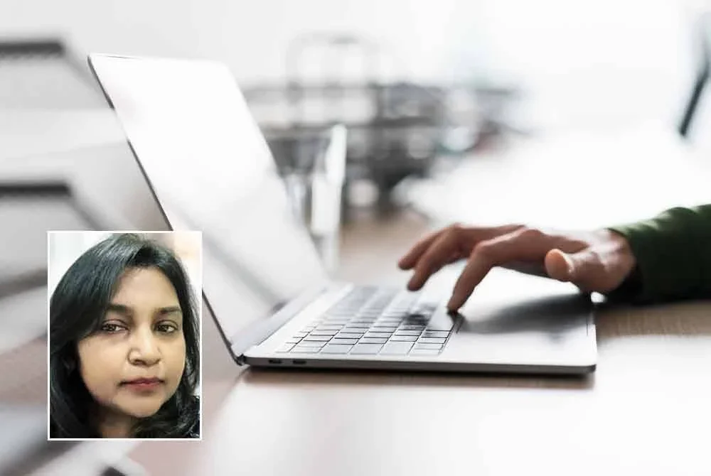 Penggunaan AI sebenarnya mengaktifkan pelayan data berskala besar sekali gus memakan jumlah tenaga dan air yang mengejutkan. Kredit foto Pixabay. Gambar kecil: Saral James Maniam