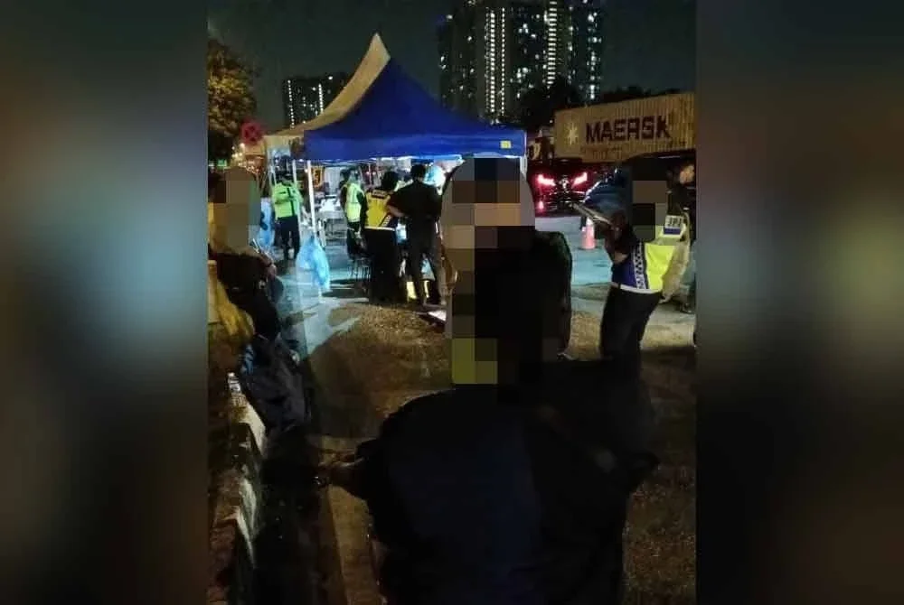 Individu ini cuba melalukan provokasi ketika ditahan dalam operasi penguatkuasaan JPJ di Plaza Tol Kota Kemuning pada Rabu.