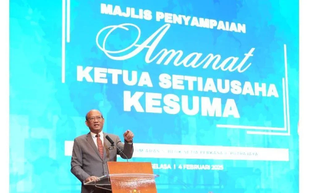Azman ketika berucap pada Majlis Penyampaian Amanat Ketua Setiausaha KESUMA yang diadakan di Putrajaya pada Februari lalu.