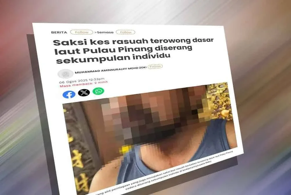 Seorang saksi utama dalam perbicaraan kes rasuah membabitkan bekas Menteri Kewangan, Lim Guan Eng diserang sekumpulan 10 lelaki yang menceroboh rumahnya di Petaling Jaya, pada Rabu.