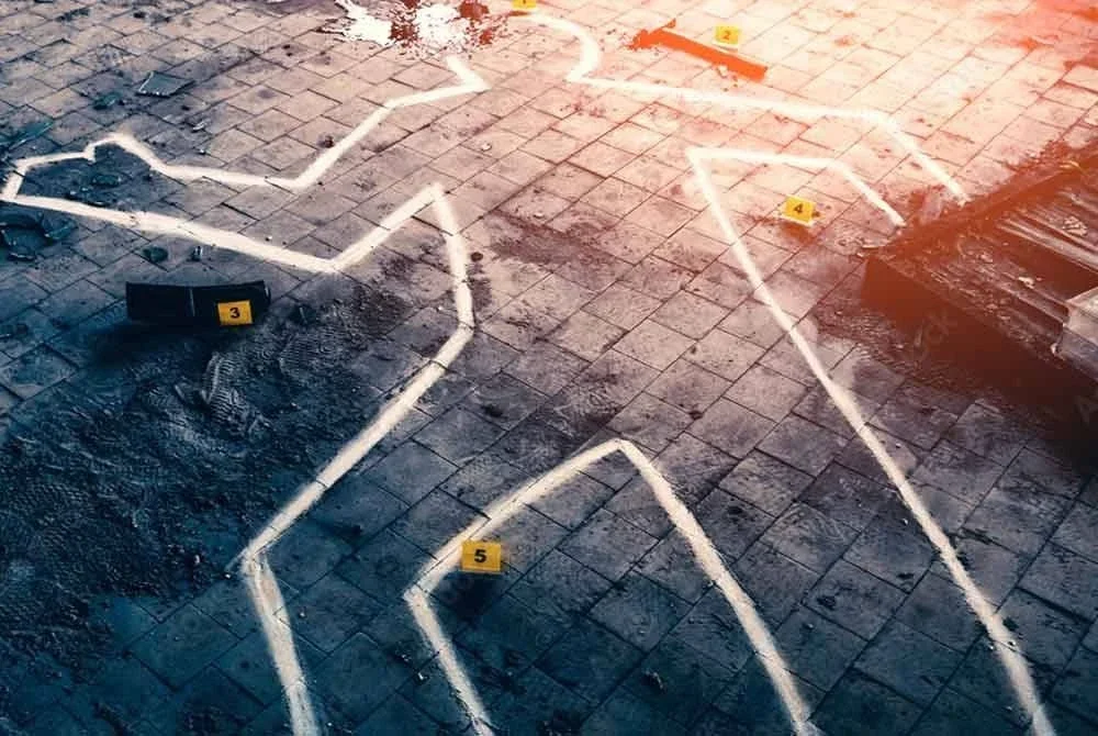 Mayat mangsa ditemukan di berhampiran pokok di kawasan sebuah pasar.