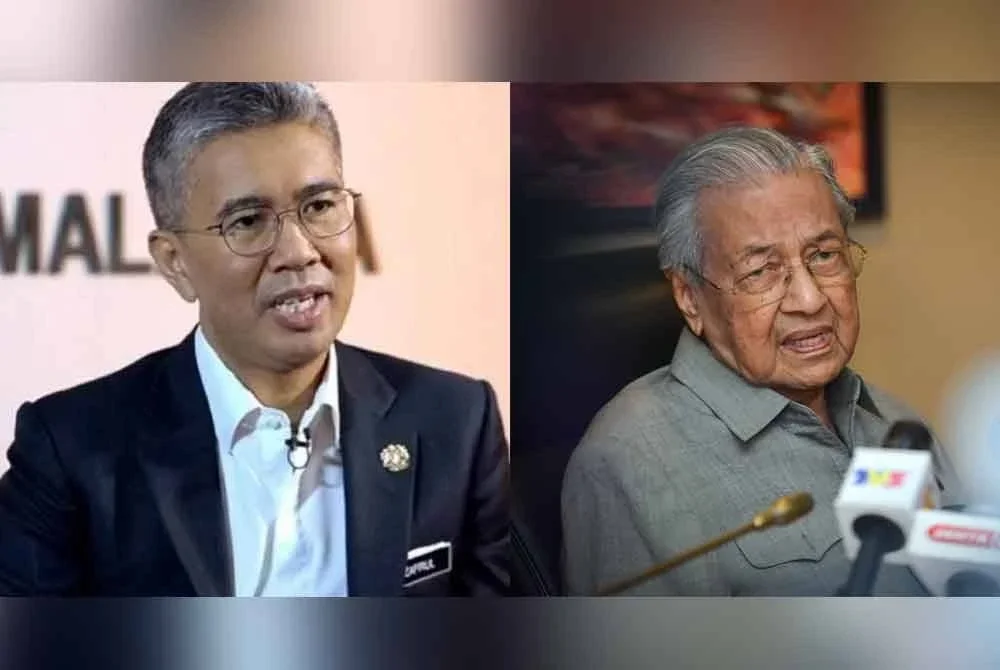 Tengku Zafrul (kiri), Dr Mahathir