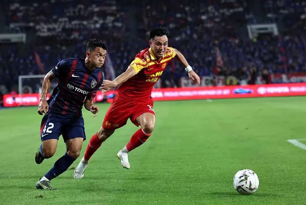 Arif Aiman berazam untuk terus memberikan aksi terbaik demi menjamin tempat dalam kesebelasan utama JDT. Foto Bernama