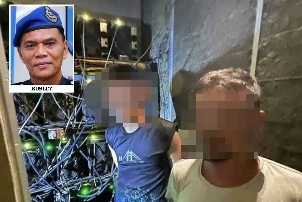 Antara individu yang ditahan di Pandamaran Klang Selasa lalu.