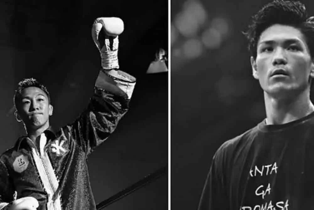 Shigetoshi Kotari (kiri) dan Hiromasa Urakawa - Foto: @WorldBoxingOrg/X