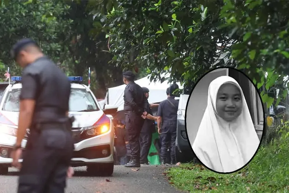 Kawasan Tanah Perkuburan Islam Tanjung Ubi Kampung Masapol Sipitang dikawal ketat anggota polis ketika proses menggali semula kubur Zara Qairina Mahathir.
