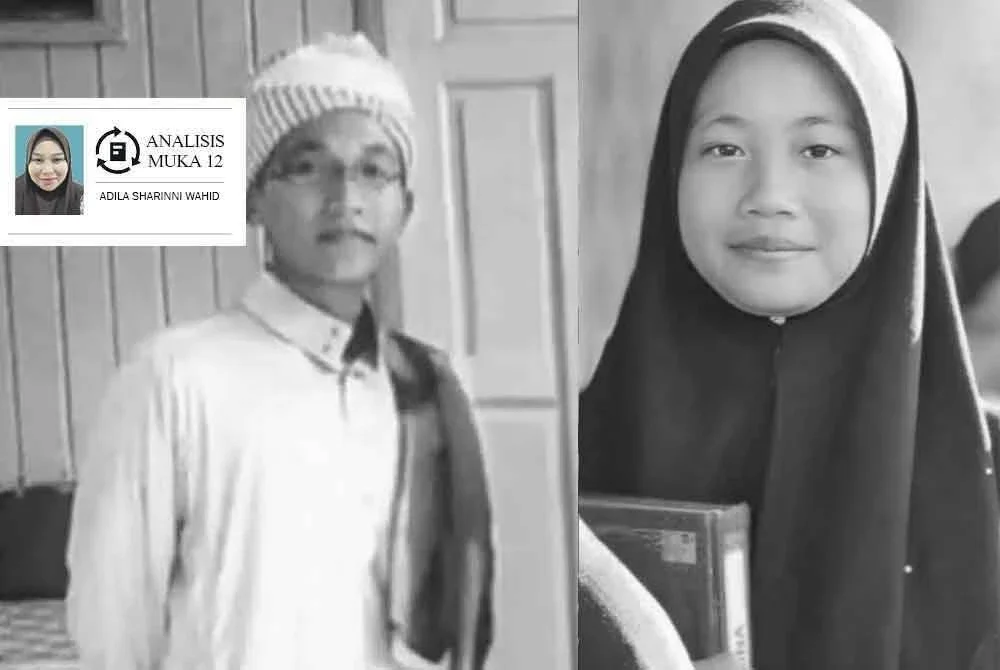Allahyarham Wan Ahmad Faris Wan Abdul Rahman (kiri) dan Zara Qairina Mahathir.
