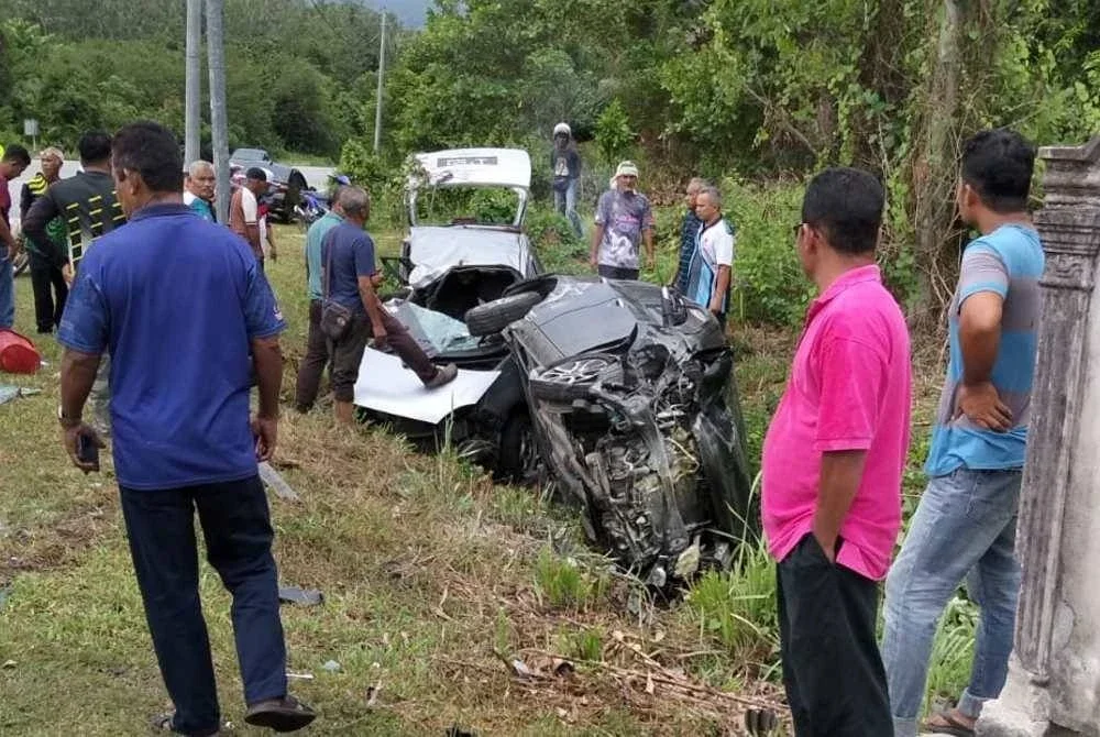 Dua wanita maut dalam kemalangan di Kampung Rambong, Baling.