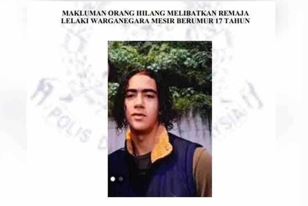 Youssef Sameh merupakan bekas pelajar kolej dan setakat ini usaha mengesannya sedang dijalankan.