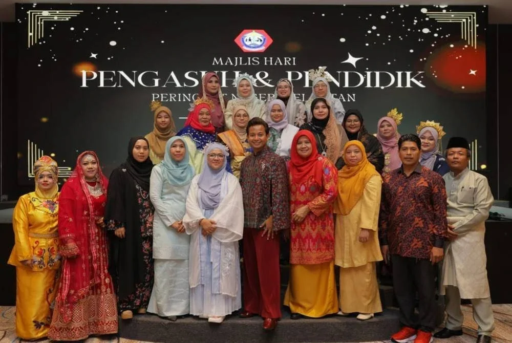Pimpinan dan ahli jawatankuasa Perasko yang hadir sempena Majlis Hari Pengasuh dan Pendidik Peringkat Negeri Kelantan 2025.