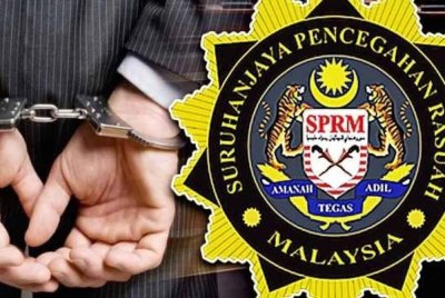 SPRM Sabah tahan dua ahli perniagaan kerana disyaki mengemukakan tuntutan mengandungi butir matan palsu berjumlah lebih RM3.6 juta.