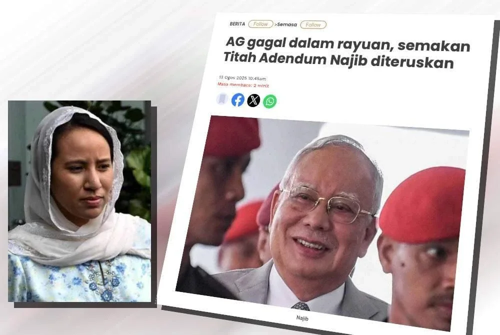 Laporan Sinar Harian pada Rabu. (Gambar kecil: Nooryana Najwa)