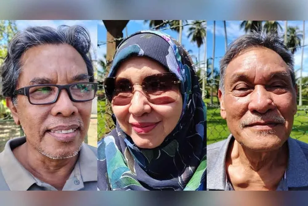 Gambar dari kiri: Juhari, Atijah, Ismail