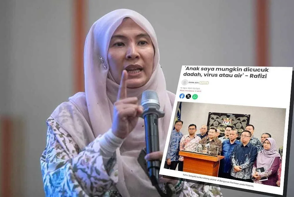 Nurul Izzah. (Laporan Sinar Harian mengenai kejadian yang menimpa anak Rafizi.)
