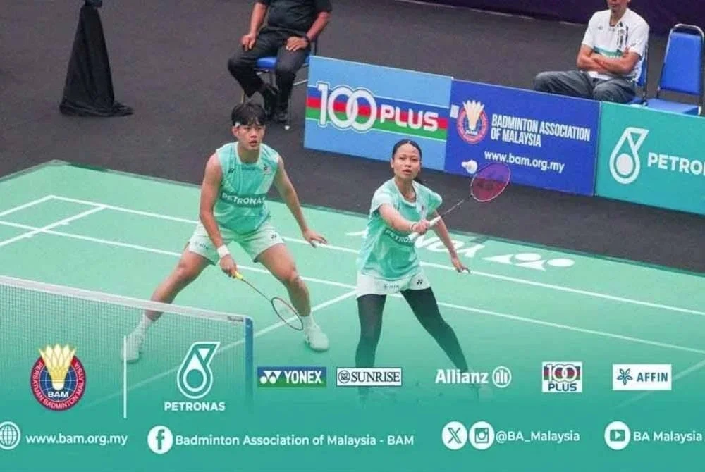 Datu Anif–Dania Sofea meneruskan momentum positif di Ipoh pada Jumaat. Foto BAM