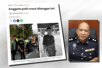 Laporan Sinar Harian pada Khamis. (Gambar kecil: Jafri)