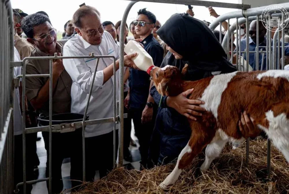 Anwar semasa peluncuran Karnival Usahawan Tenusu Madani di Pondok Tanjung, Perak. Foto Pejabat Perdana Menteri
