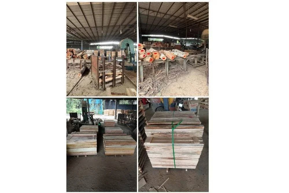 Batalion 8 PGA berjaya merampas kayu balak dan kayu yang siap diproses ketika melakukan pemeriksaan ke atas sebuah kilang kayu di Mukim Batang Merbau, Tanah Merah, Kelantan pada Sabtu. Foto FB Briged Tenggara PGA