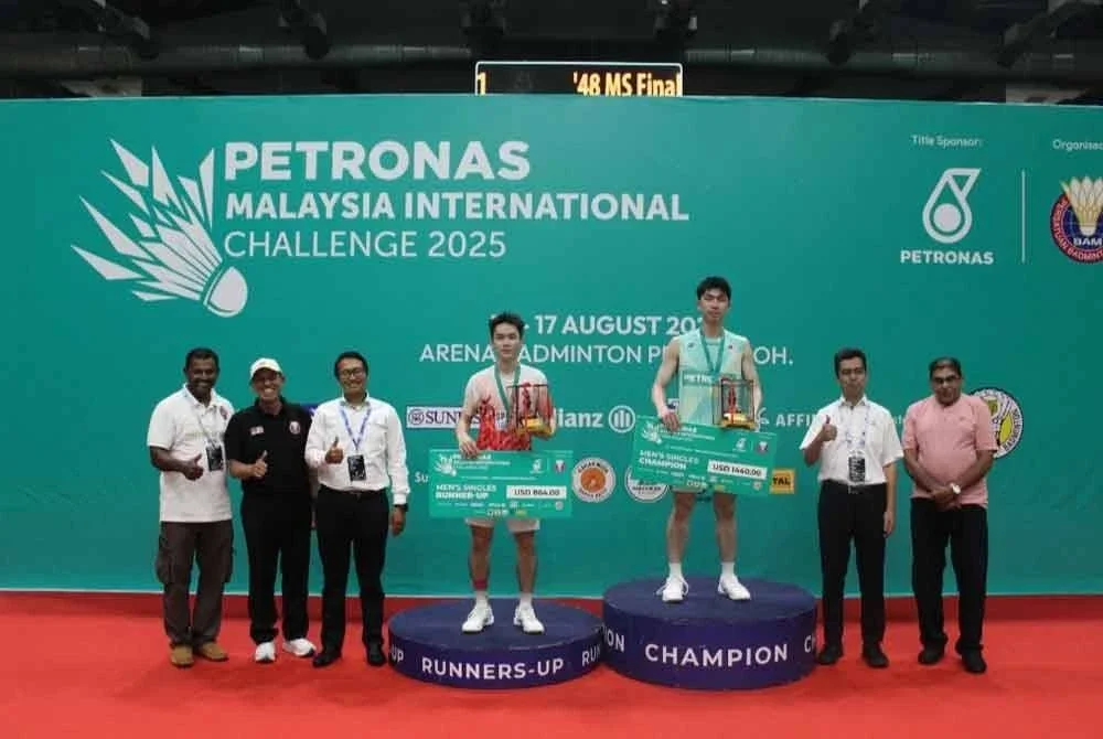 Eogene ungguli perseorangan lelaki Kejuaraan Cabaran Antarabangsa Petronas 2025. Foto BAM