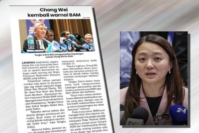 Laporan Sukan Sinar. (Gambar kecil: Hannah)