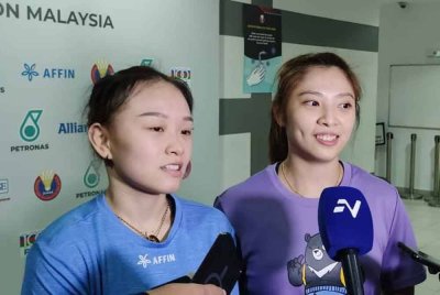 Pei Kee (kiri) dan Mei Xing mahu fokus tingkatkan keyakinan diri dan kekuatan mental.