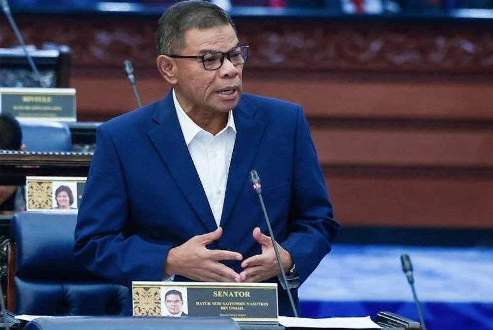 Saifuddin Nasution ketika hadir pada Mesyuarat Kedua, Penggal Keempat Parlimen ke-15 Dewan Rakyat di Bangunan Parlimen pada Isnin. Foto Bernama