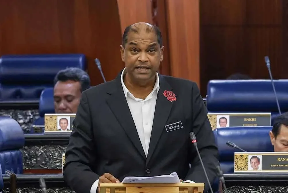 Ramanan ketika Mesyuarat Kedua, Penggal Keempat Parlimen ke-15 Dewan Rakyat di Bangunan Parlimen pada Isnin. Foto Bernama