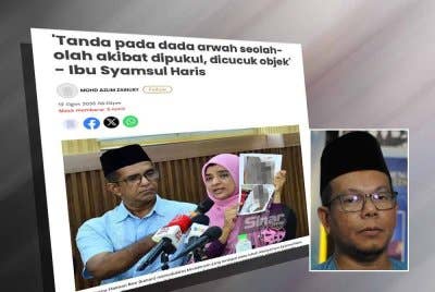 Laporan Sinar Harian pada 12 Ogos lalu. Gambar kecil: Mohd Shafry