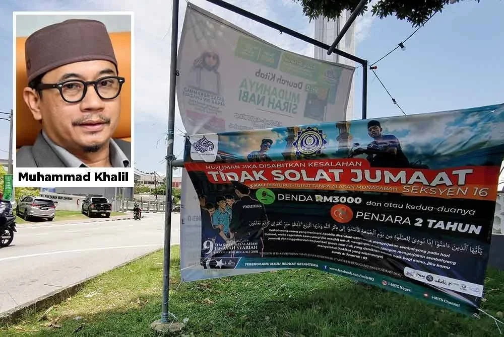 Pemasangan kain rentang peringatan di pekarangan masjid seluruh negeri bertujuan memberi amaran mengenai kewajipan menunaikan solat Jumaat.