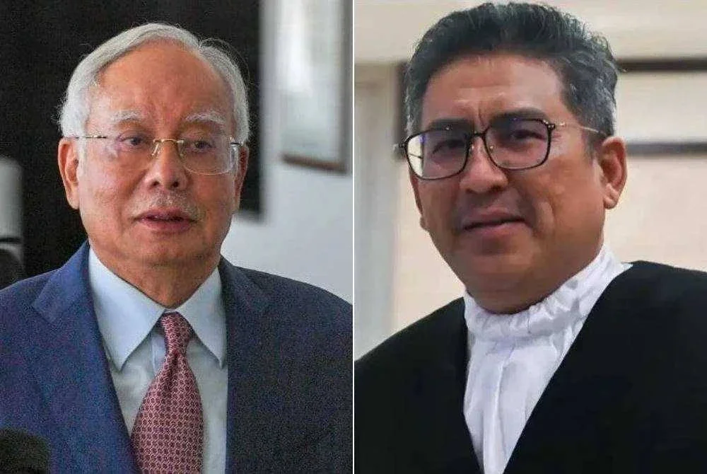 Najib memohon Ahmad Terrirudin (kanan) dipenjara kerana mendakwa bekas Peguam Negara itu telah menghina mahkamah berkaitan Titah Adendum.