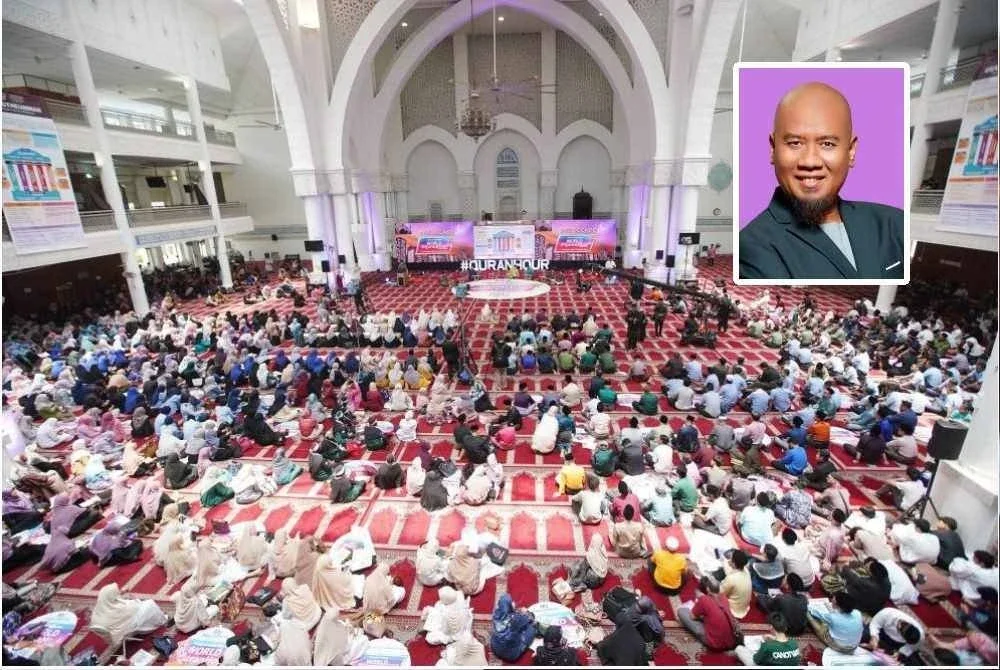 Penganjuran Malaysia #QuranHour dilihat sebagai ruang penting untuk umat Islam kembali mendekatkan diri dan menghayati al-Quran dalam kehidupan seharian. Gambar kecil: Faizal