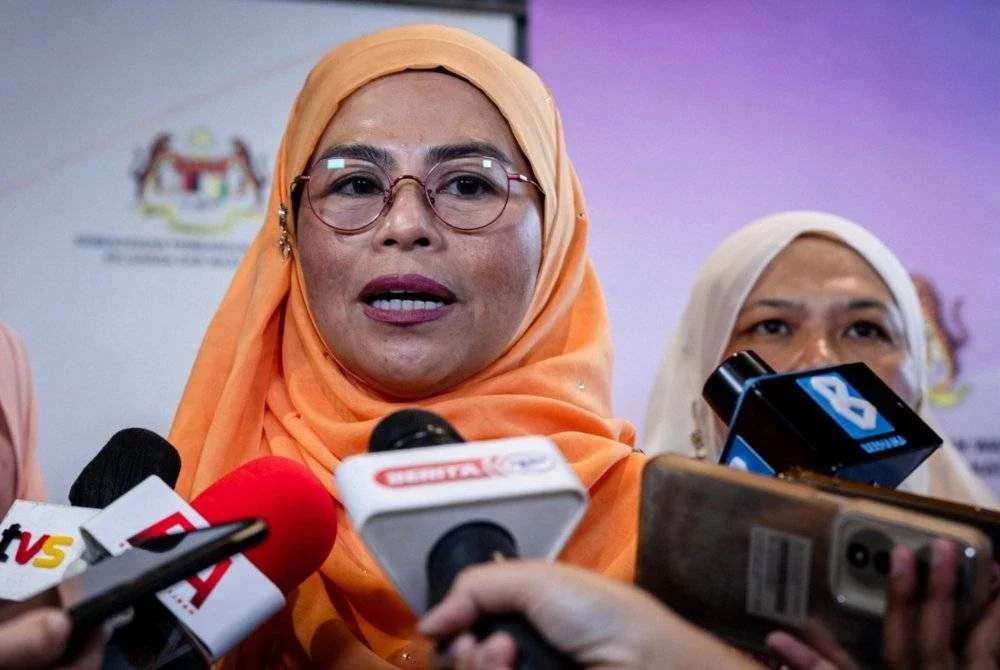 Noraini ketika ditemui pemberita selepas menyempurnakan Program Advokasi Kesejahteraan Untuk Wanita @ Keganasan Rumah Tangga di Galasa Caldwell, pada Rabu. Foto Bernama