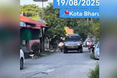 Lelaki memandu Pajero dikejar pihak polis.