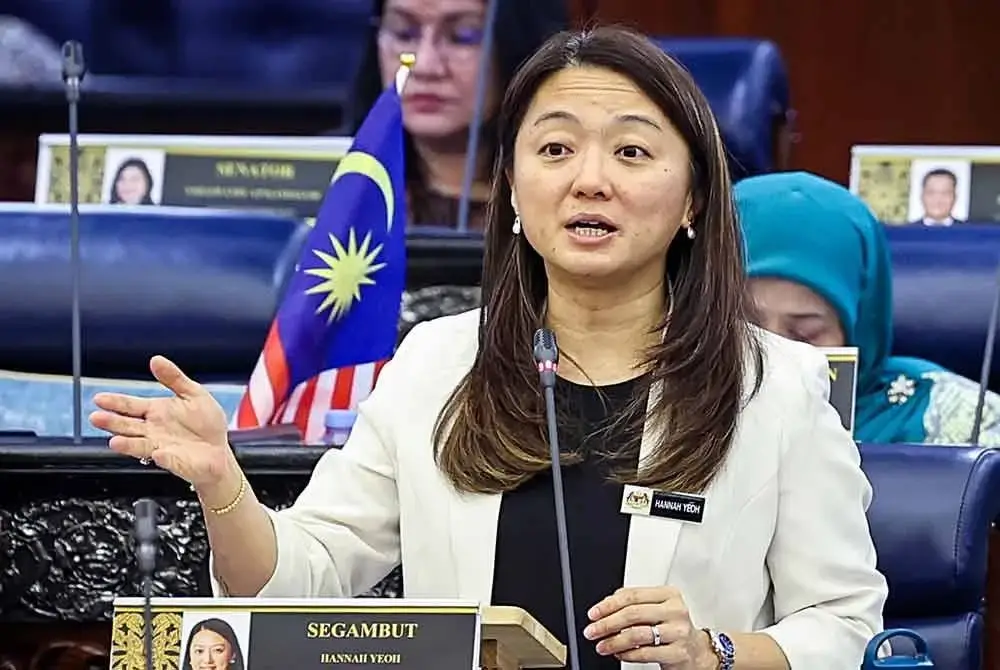 Hannah ketika menjawab soalan pada Waktu Pertanyaan Menteri di Dewan Rakyat pada Khamis. Foto: Bernama
