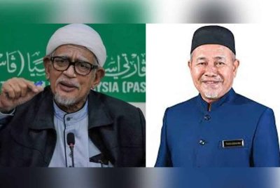 Hadi Awang (kiri) dan Tuan Ibrahim
